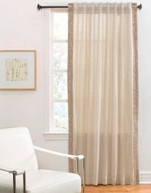 Ellie Wheat Colored Linen Panel 54"x120"