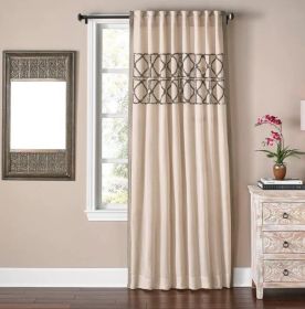 Ory Wheat Colored Cotton Linen Panel 54"x120"