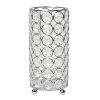 Elipse Crystal and Chrome 6.75 Inch Candle Holder