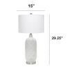 Argyle Classic White Table Lamp with Fabric Shade