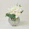 Elipse Crystal and Chrome 4.25 Inch Circular Candle Holder