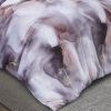 Amber Grey Abstract Queen Duvet