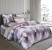 Amber Grey Abstract King Duvet