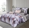Amber Grey Abstract Queen Duvet