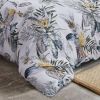 Ari Grey Tropical Queen Duvet