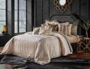 Arian Ivory Velvet Queen Duvet Cover