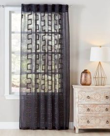 Lilly Charcoal Linen Panel 54"x120"