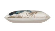 Cortana Ivory Blue Lumbar Pillow