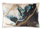 Cortana Ivory Blue Lumbar Pillow