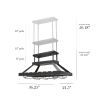 Ceiling 2 Light LED Overhead Wine Rack, Oil Rubbed Bronze