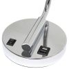 Modern Iron Desk Lamp with USB Port and Glass Shade, Chrome