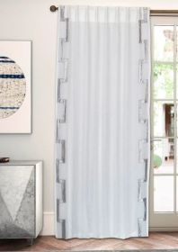 Layla Ivory Grey Panel 54"x120"