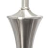 Perennial Modern Vienna 3 Piece Metal Lamp Set (2 Table Lamps, 1 Floor Lamp) for Living Room, Bedroom, Home Décor with White Tapered Drum Fabric Shade