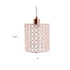 Rose Gold Elipse Cylinder Ceiling Light Pendant