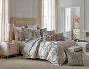 Ziya King Silver Brushstroke Duvet