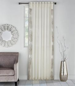 Zuri Ivory Silver Linen Panel 54"x120"