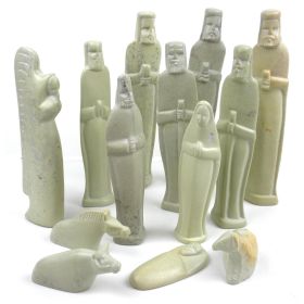 Soapstone Eight Inch Nativity Set - Handmade in Kenya
