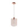 Rose Gold Elipse Cylinder Ceiling Light Pendant