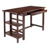 Velda Transitional Writing Desk With 2 Shelves And 1 Drawer
