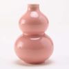 3.4oz Pink Small Wine Jug Gourd Ceramic White Wine Jar Antique Style Empty Flask Flagon
