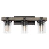 Farmhouse Rustic Wood Look 3 Light Bath Vanity, Gray