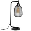 Industrial Mesh Desk Lamp, Matte Black