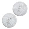 Crystal Glam 2 Light Ceiling Flush Mount 2 Pack, White