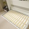 Modern Twin Horizontal Murphy Bed with Storage Shelf White