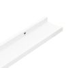 4 Piece 31.5" Wide Wall Shelves with Lip in White