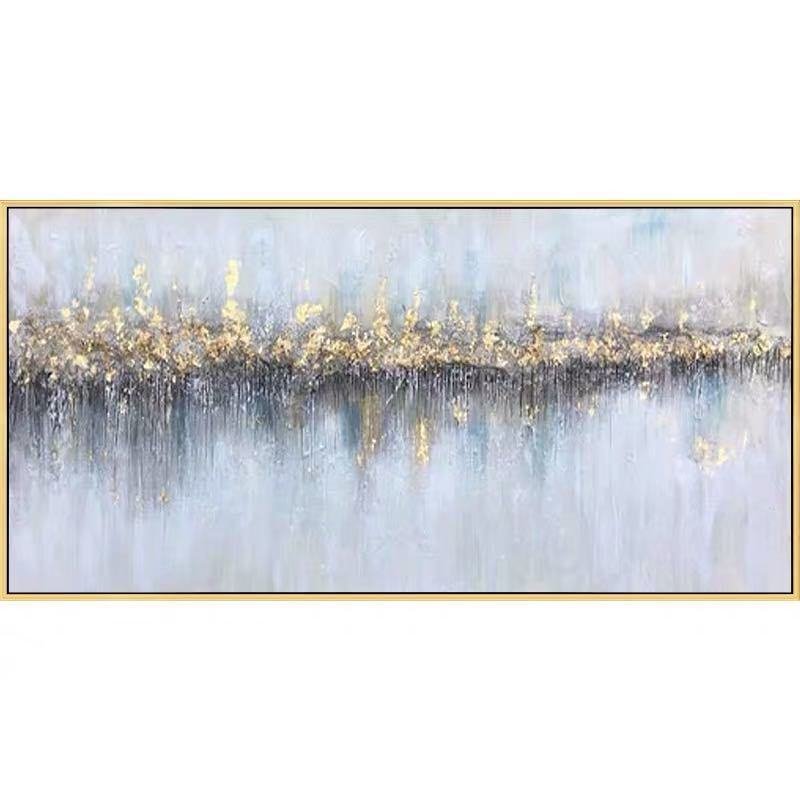 100% Handmade Gold Foil Abstract Oil Painting Wall Art Modern Minimalist Blue Abstract Picture Canvas Home Decor For Living Room No Frame 100% Handmade Gold Foil Abstract Oil Painting Wall Art Modern Minimalist Blue Abstract Picture Canvas Home Decor For Living Room No Frame