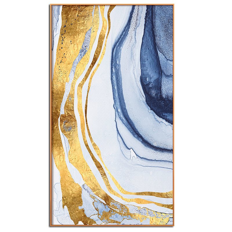 100% Handmade Gold Foil Abstract Oil Painting Wall Art Modern Minimalist Blue Marble Abstract Picture Canvas Home Decor For Living Room No Frame 100% Handmade Gold Foil Abstract Oil Painting Wall Art Modern Minimalist Blue Marble Abstract Picture Canvas Home Decor For Living Room No Frame