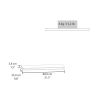 Ecco 31.5" Wide Floating Shelves 2 in Gray, Brown or Black
