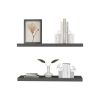 Ecco 31.5" Wide Floating Shelves 2 in Gray, Brown or Black