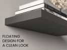 Ecco 31.5" Wide Floating Shelves 2 in Gray, Brown or Black