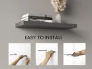 Ecco 31.5" Wide Floating Shelves 2 in Gray, Brown or Black
